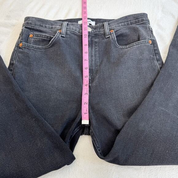 Re/done 70s Straight Jeans Washed Noir with Hole Size 29 - Picture 11 of 13